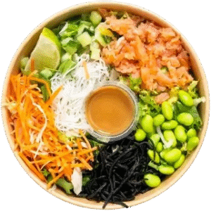 Salade poke saumon
