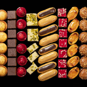 Assortiment de desserts variés avec ingrédients naturels
